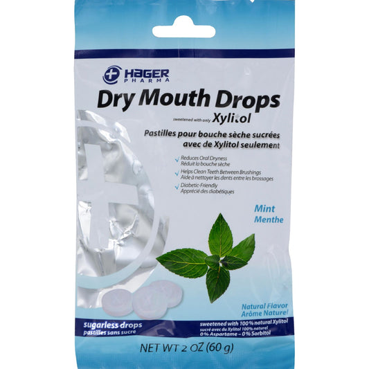 HAGER PHARMA DRY MOUTH DROP MINT 26