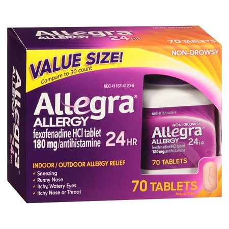 ALLEGRA ADULT 24 HR TAB 180 MG 70 OTC