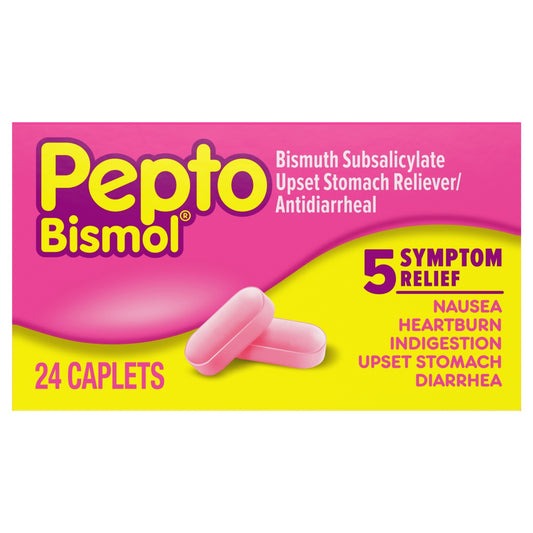PEPTO BISMOL CAPLET REGULAR 24