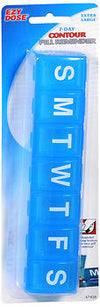 PILL REMINDER WEEKLY 7 COMP CONTOUR XL