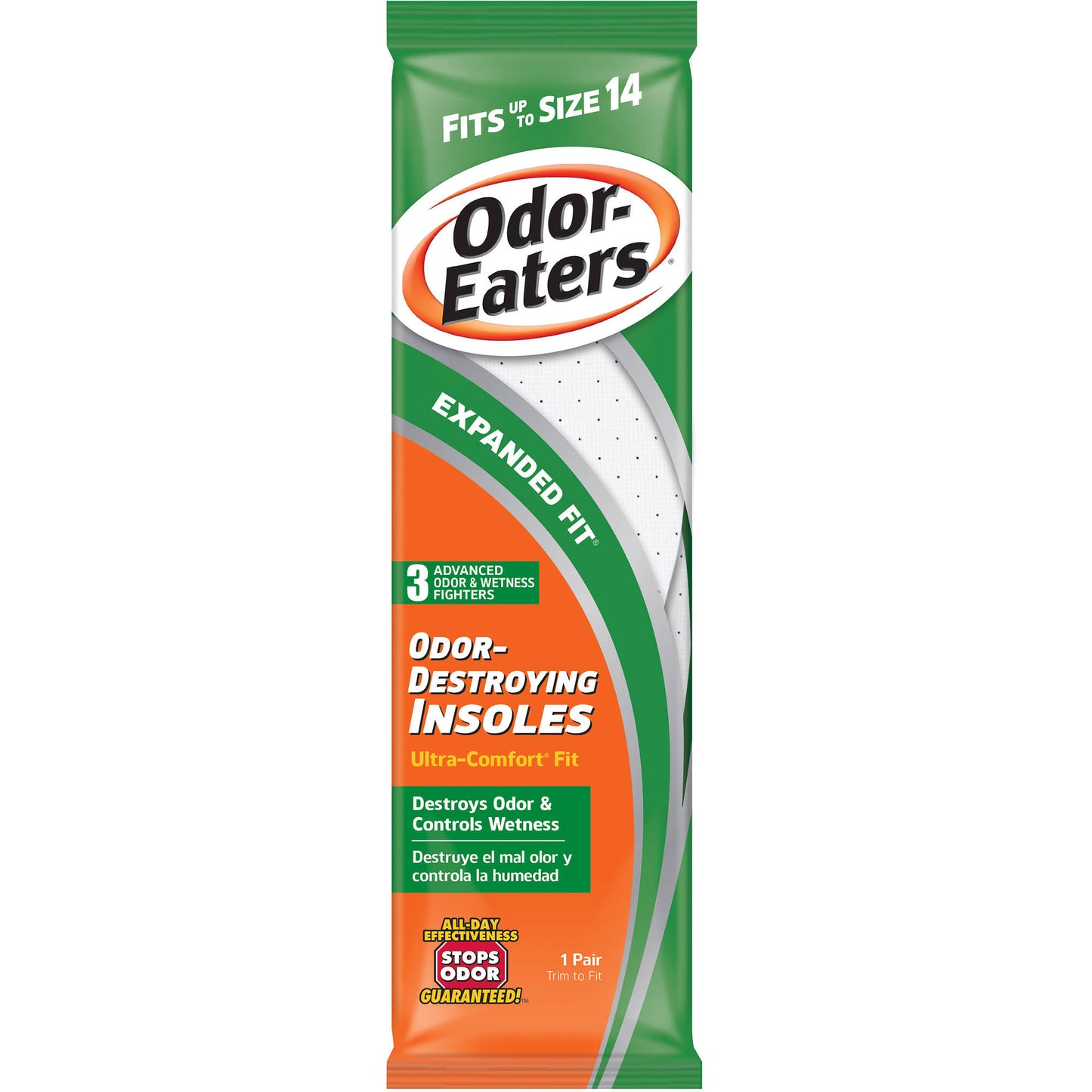 ODOR EATERS U/COMFORT WHITE 1 PAIR