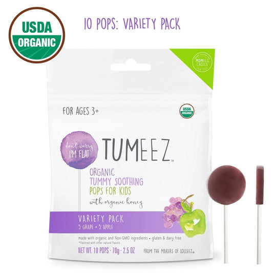 TUMEEZ ORGANIC TUMMY POPS FOR KIDS ASST 10