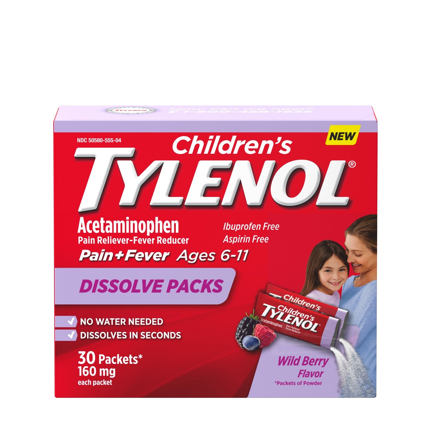 TYLENOL CHILDRENS RAPID DIS PK WILD BERRY 30