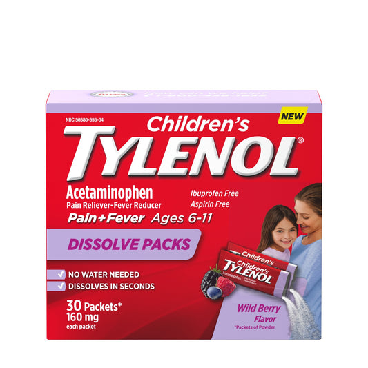 TYLENOL CHILDRENS RAPID DIS PK WILD BERRY 30