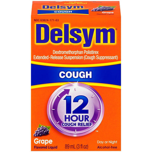 DELSYM 12 HR COUGH FORMULA GRAPE 3 OZ