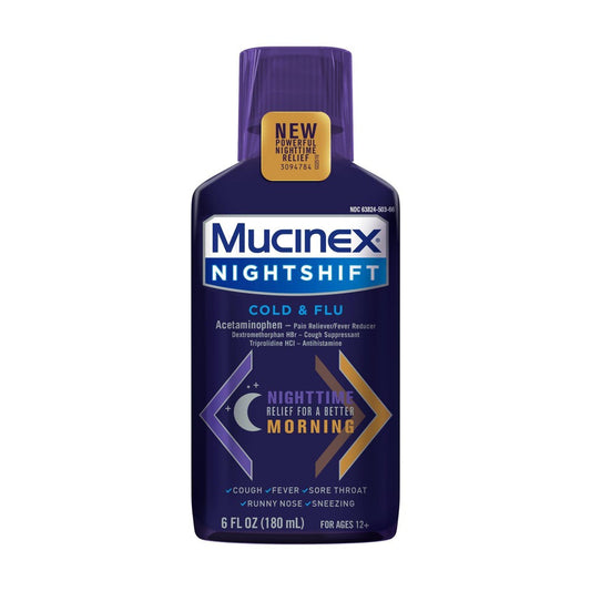 MUCINEX NIGHTSHIFT COLD & FLU 6 OZ