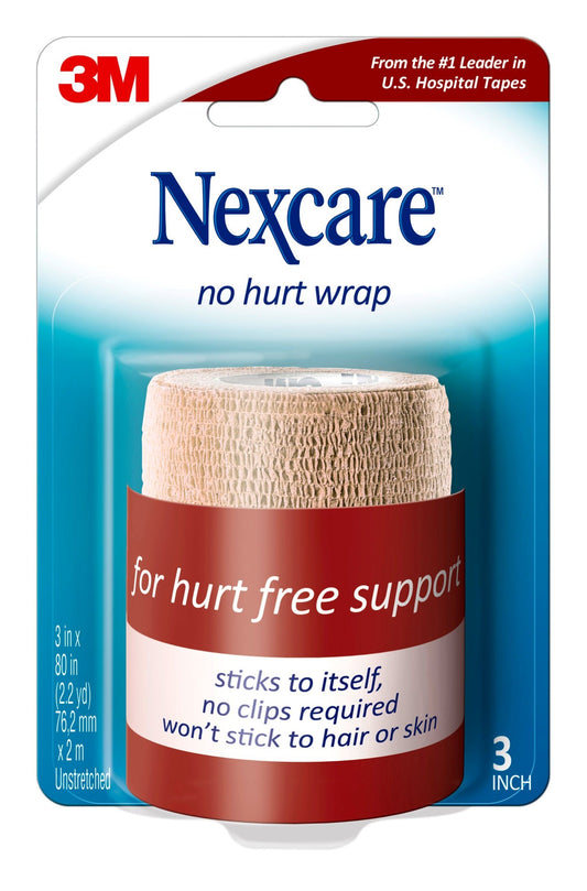 NEXCARE ATHLETIC WRAP SELF-ADH TAN 3" X 2.2"