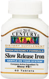 21ST CENTURY SLOW RELEASE IRON 85 MG TAB 60