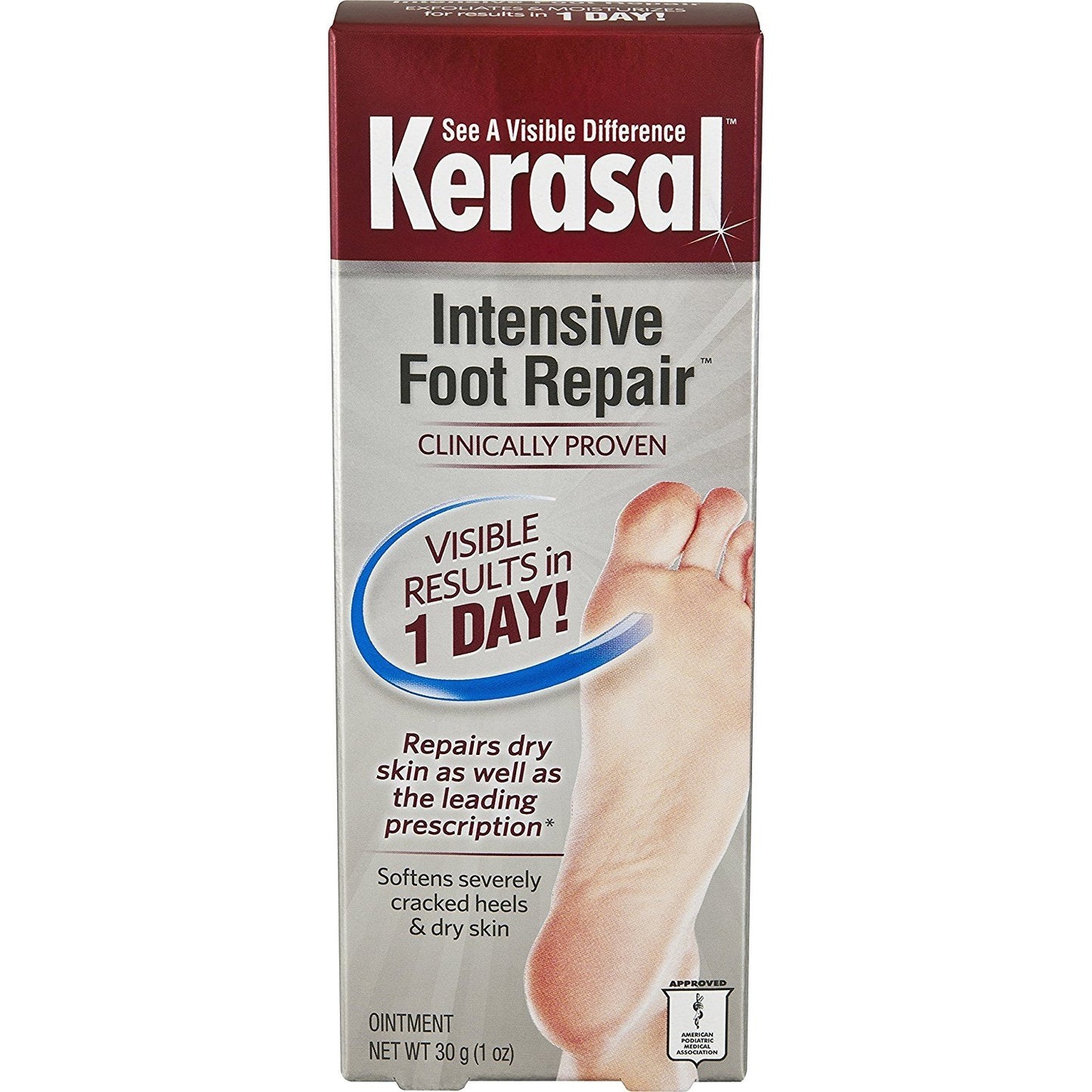 KERASAL EXFOLIATING MOIST FOOT OINTMENT 1 OZ