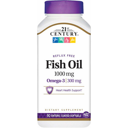 FISH OIL EC SOFTGEL 1000 MG 90
