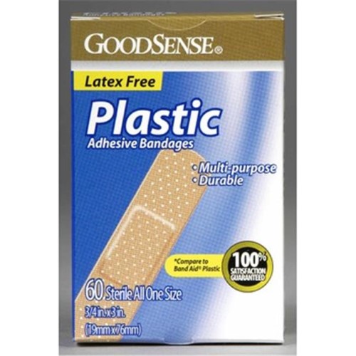 GS ADHESIVE BANDAGE PLASTIC 3/4 X 3" 60