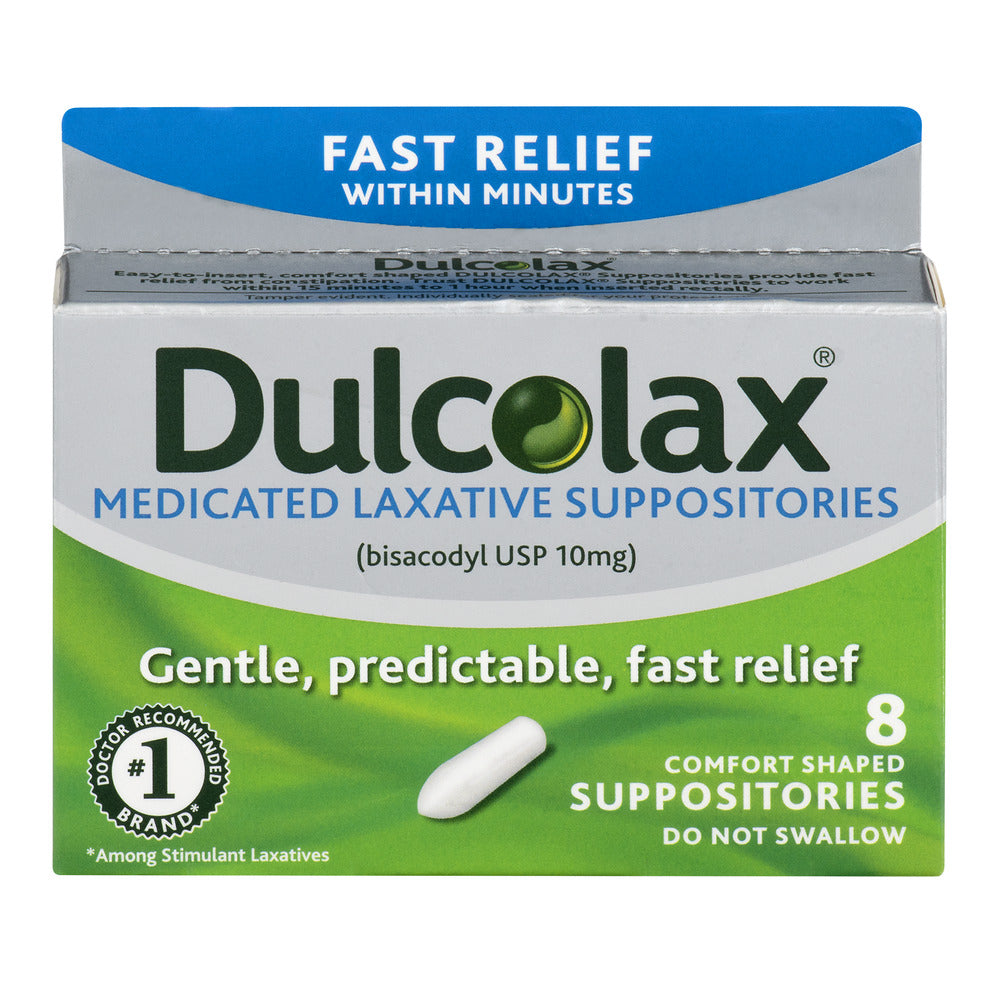 DULCOLAX SUPPOSITORIES 10 MG 8