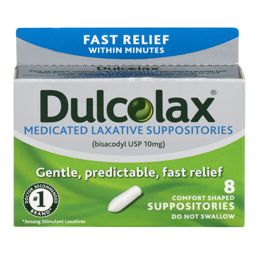DULCOLAX SUPPOSITORIES 10 MG 8