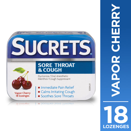 SUCRETS LOZENGES VAPOR CHERRY 18