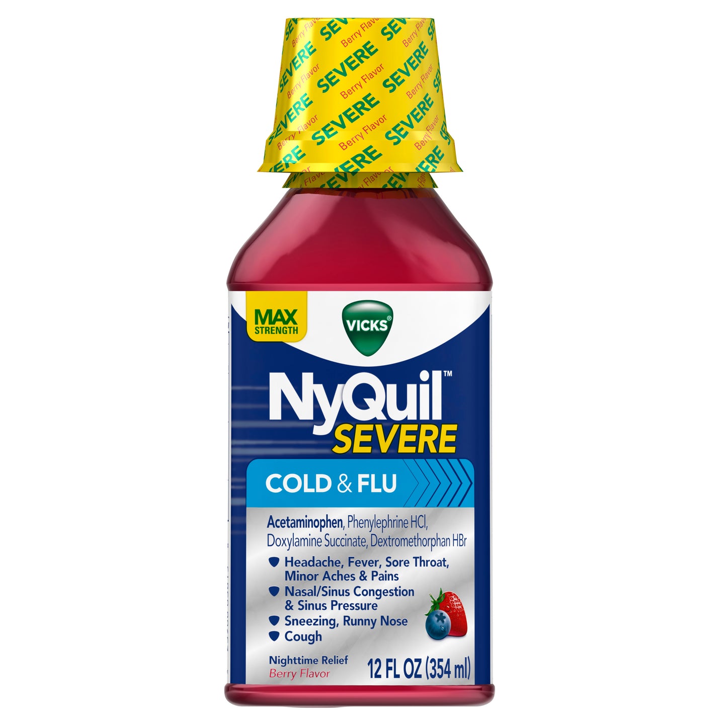 NYQUIL SEVERE BERRY 12 OZ