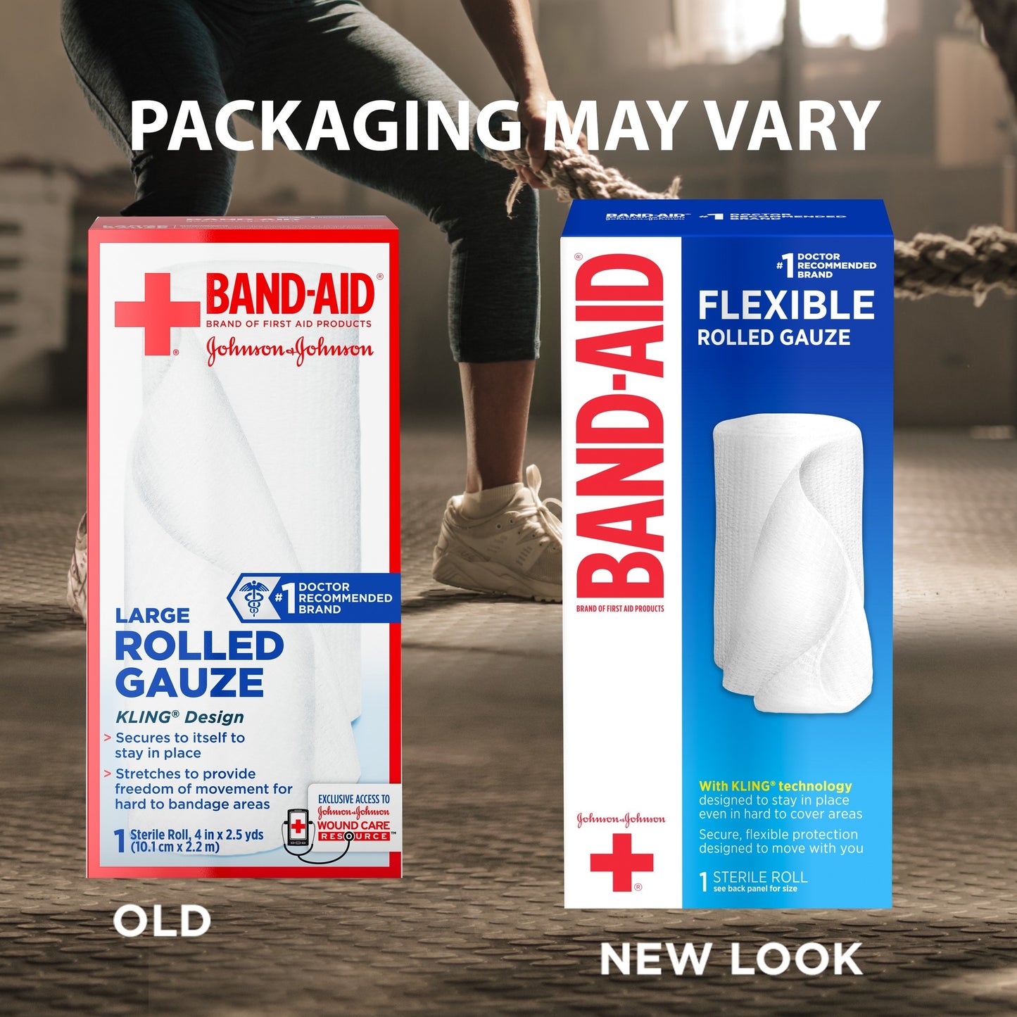 BAND AID FA ROLL GAUZE 4" X 2.5 YD