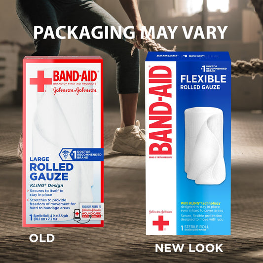 BAND AID FA ROLL GAUZE 4" X 2.5 YD