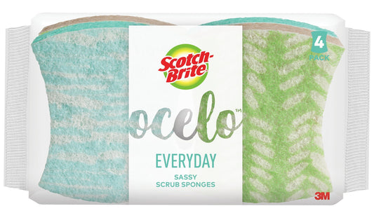 OCELO NO SCRATCH SCRUB SPONGE PK/4