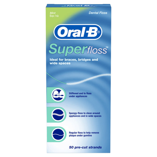 ORAL-B SUPER FLOSS MINT 50 YD