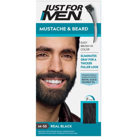 JUST FOR MEN MUSTACHE/BEARD/S-BURN REAL BLACK