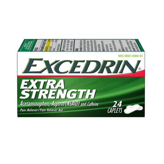 EXCEDRIN EXTRA STRENGTH CAPLET 24