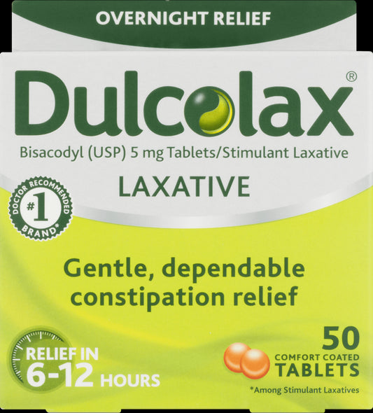 DULCOLAX STIMULANT TAB 5 MG 50