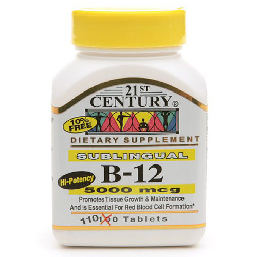 21ST CENTURY VIT B12 SUBL QD 5000 MCG TAB 110