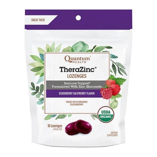 THERAZINC LOZENGE ELDERBERRY/RASPBERRY 18