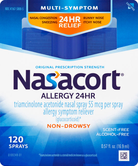 NASACORT ALLERGY 24HR .57 OZ 120 SPRAYS