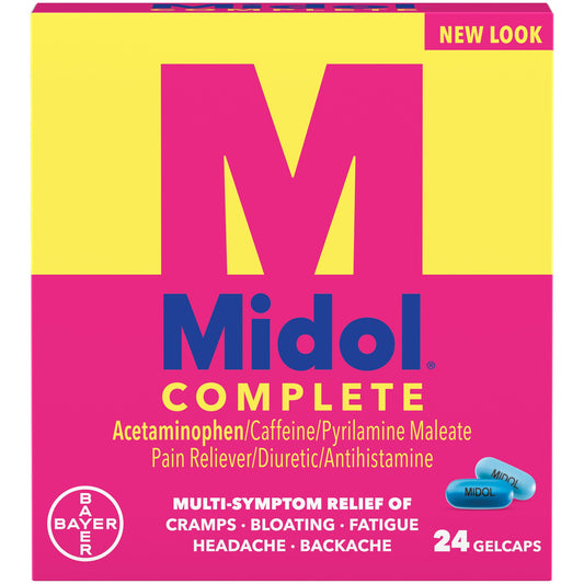 MIDOL MENSTRUAL GELCAP 24
