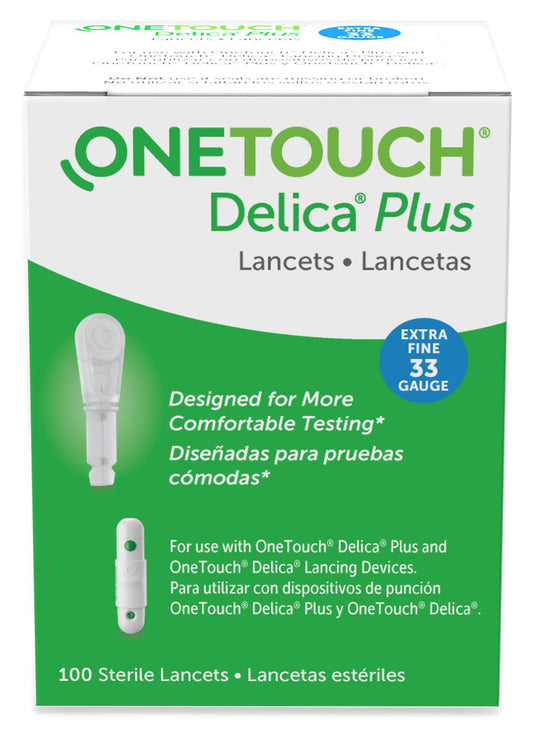 ONE TOUCH DELICA PLUS LANCET 33 G 100