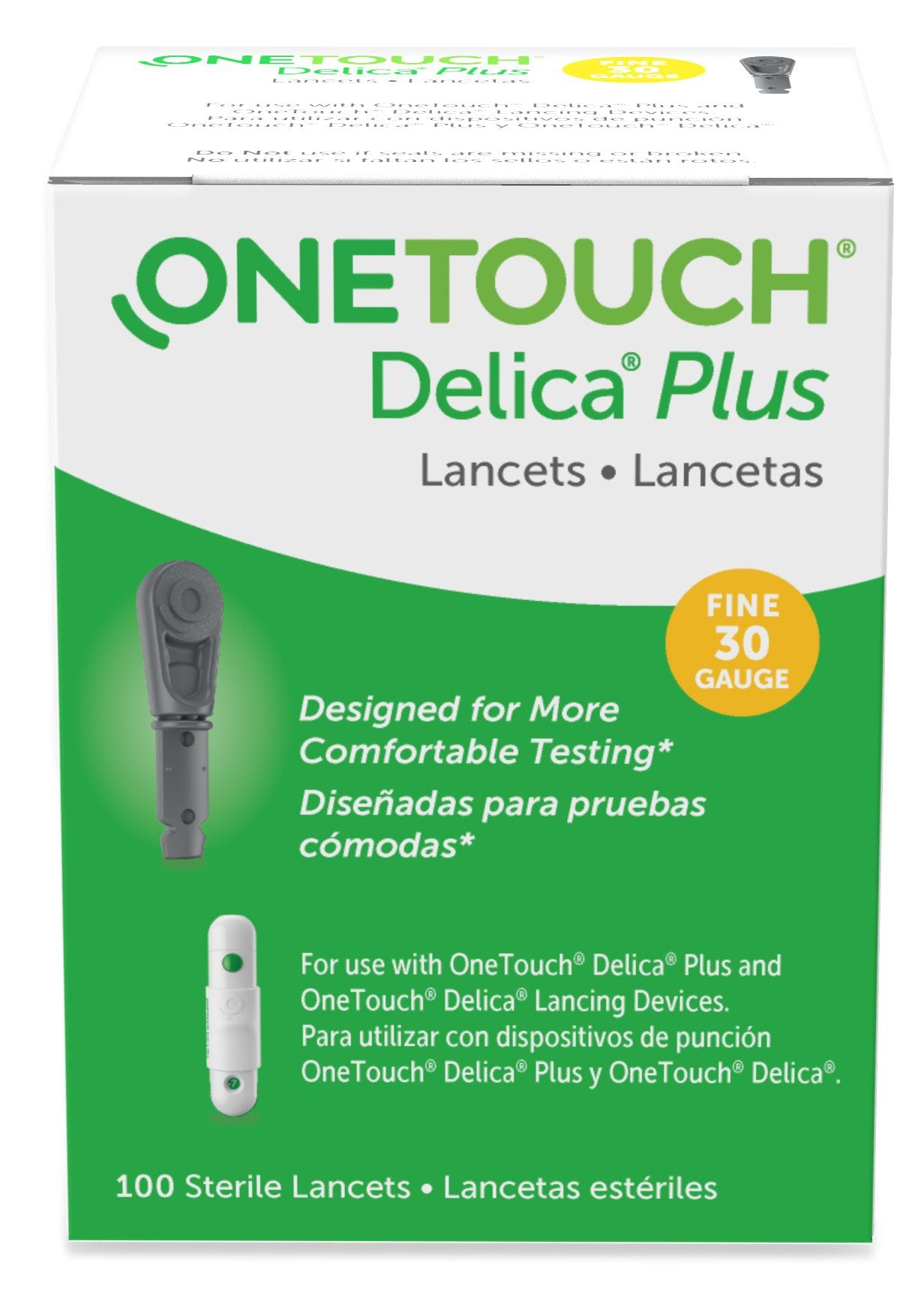 ONE TOUCH DELICA PLUS LANCET 30 G 100