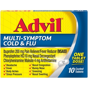 ADVIL MULTI SYMPTOM COLD & FLU 10
