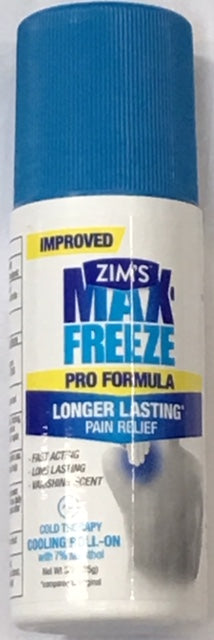 ZIMS MAX FREEZE PRO FORMULA ROLL ON 3 OZ