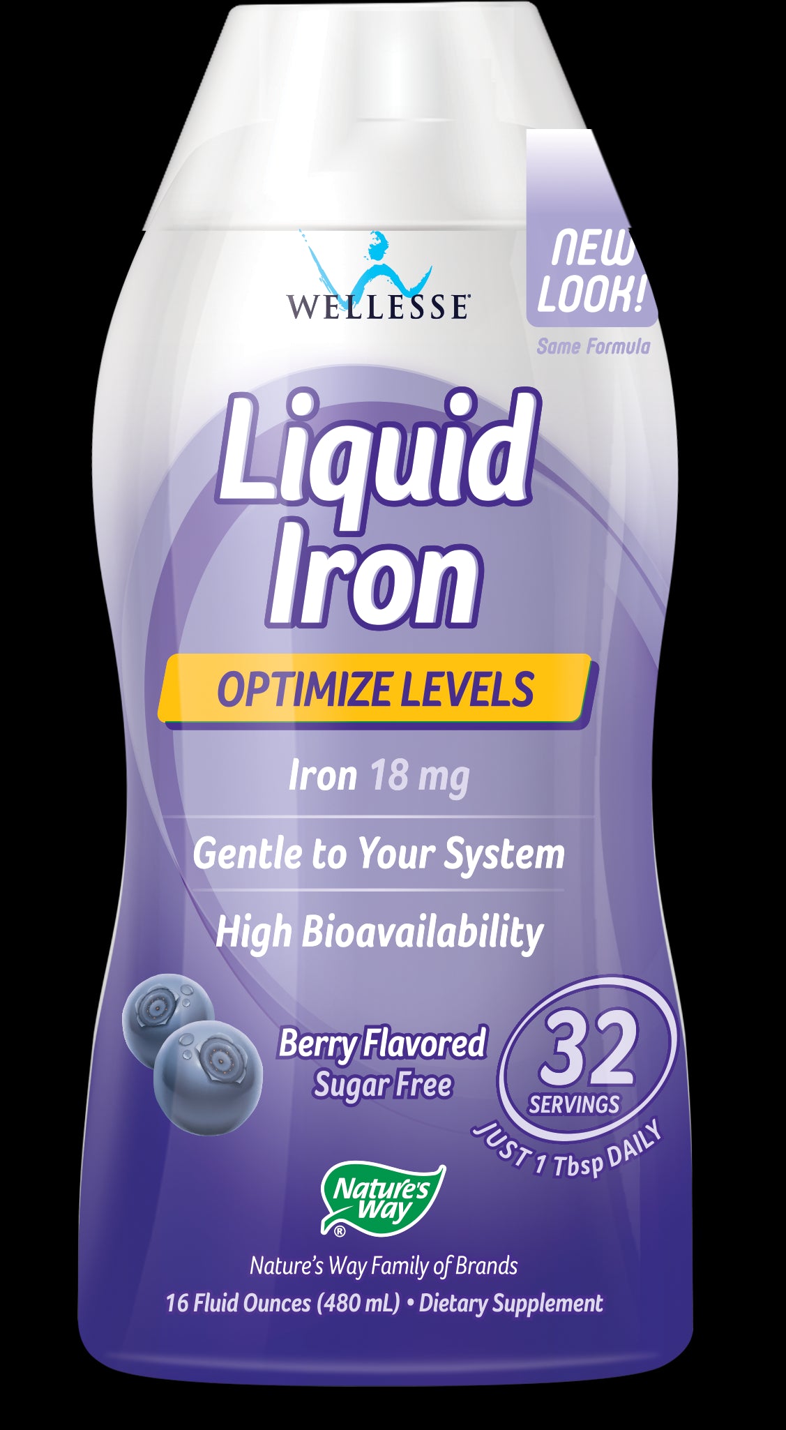 WELLESSE IRON LIQUID 16 OZ