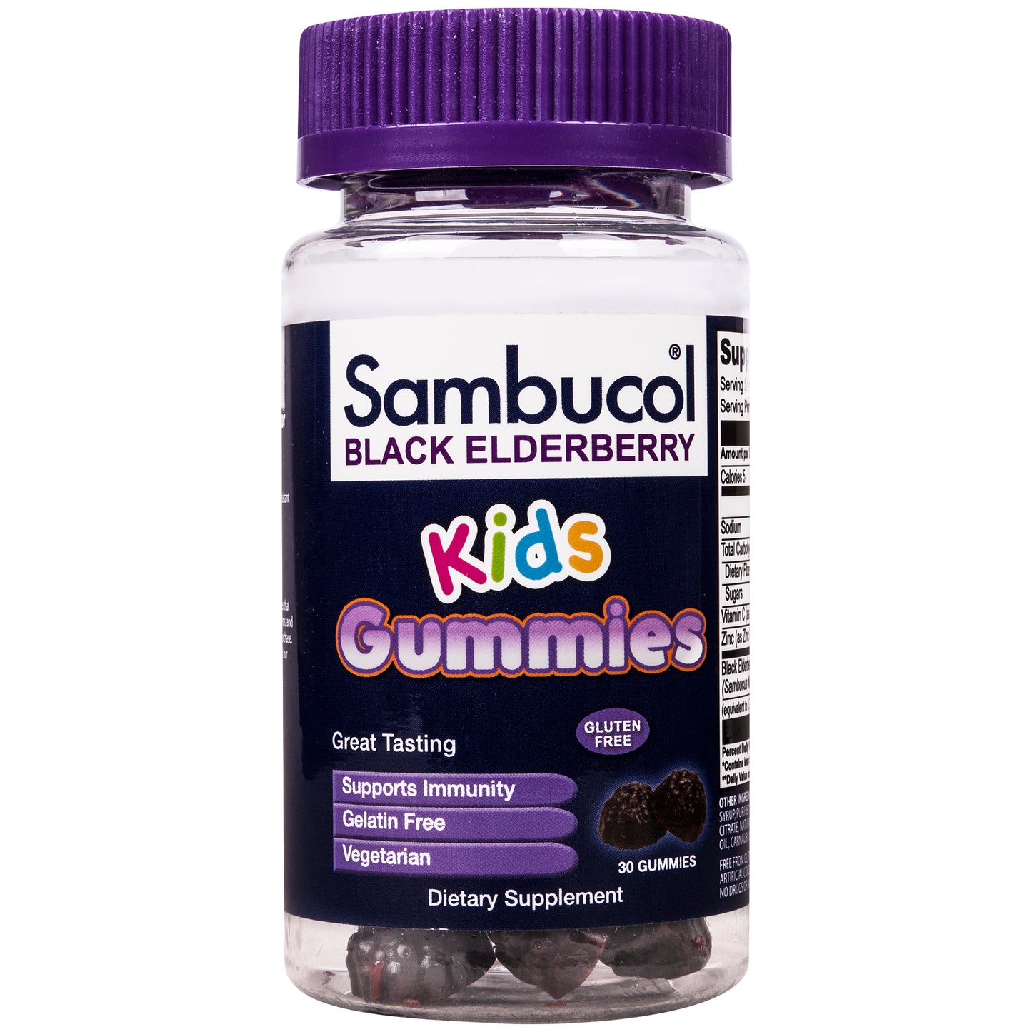 SAMBUCOL BLACK ELDERBERRY KIDS GUMMIES 30