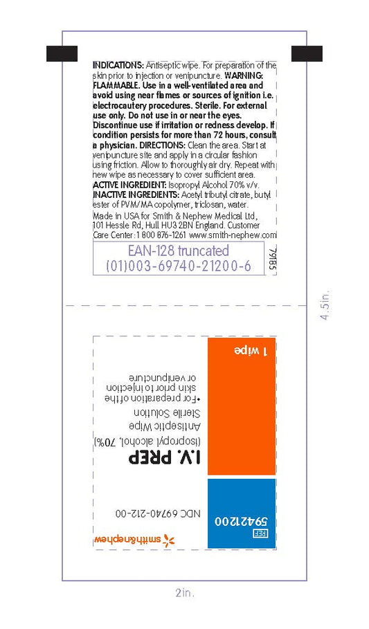 IV PREP ANTISEPTIC WIPES 50