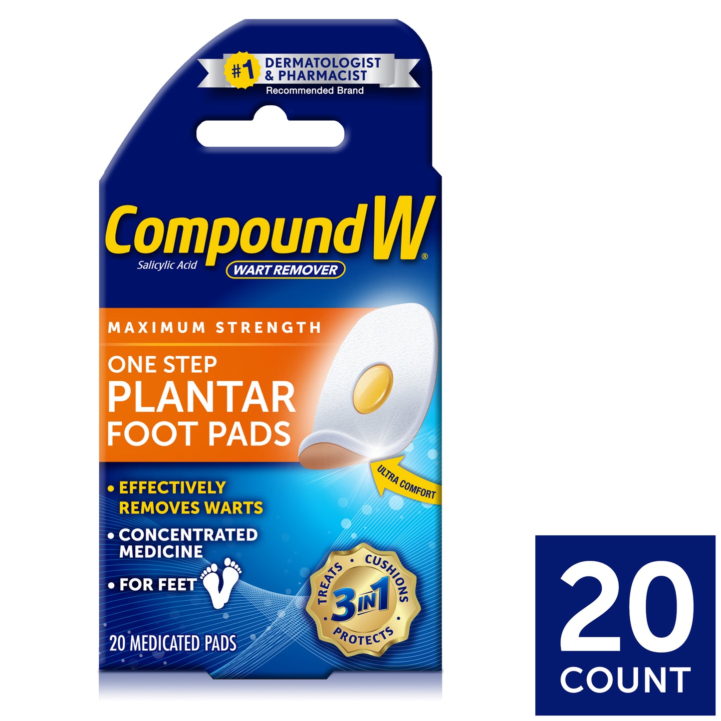COMPOUND W/ONE STEP PLANTAR PADS 20