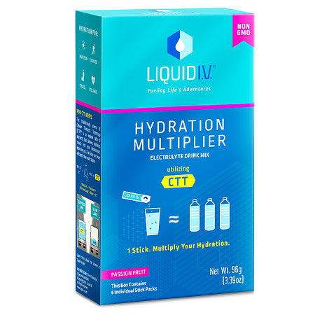 LIQUID IV HYDRATION MULTIPLIER PASSION FRT 6