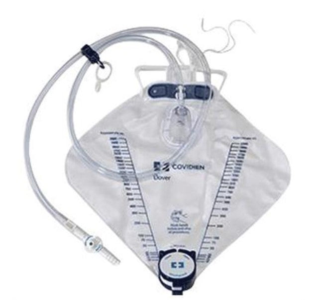 URINARY DRAIN BAG DOVER LUER PORT 2000 ML
