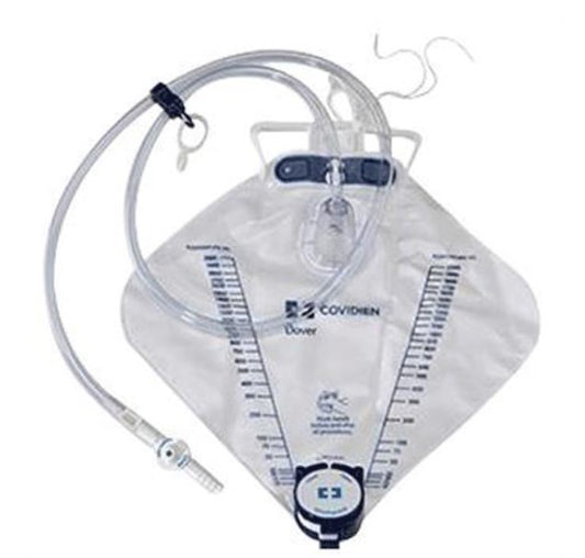 URINARY DRAIN BAG DOVER LUER PORT 2000 ML