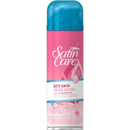 SATIN CARE SHAVE GEL DRY SKIN 7 OZ