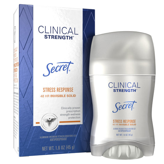 SECRET CLINICAL STR STRESS RESP IS 48HR 1.6OZ