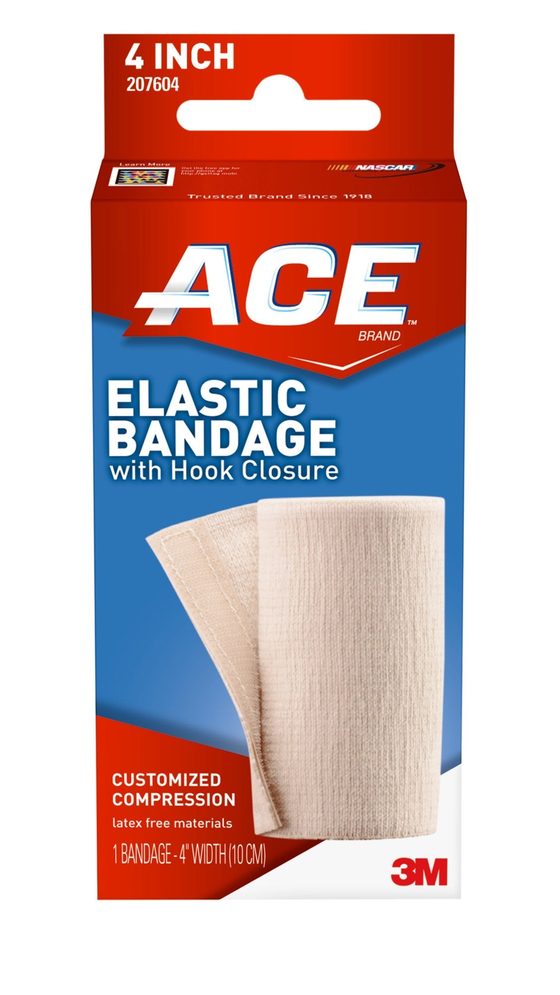 BANDAGE ELASTIC HOOK CLOSURE 4" ACE