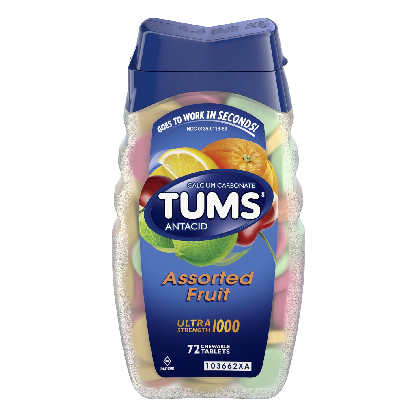 TUMS ULTRA ASSORTED FRUIT 72