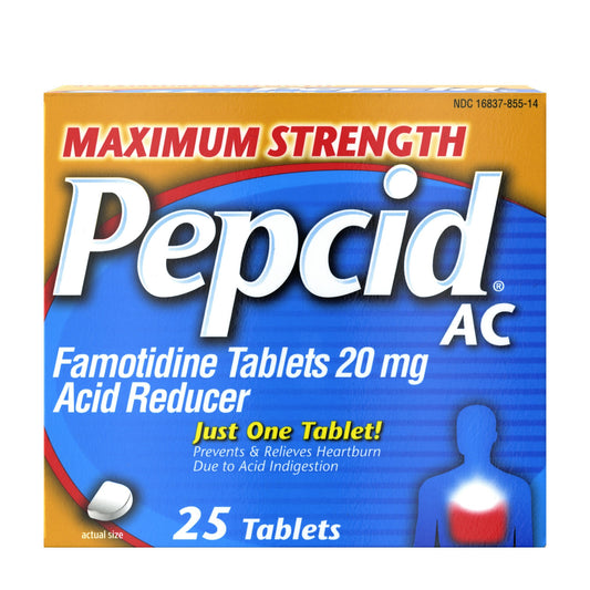 PEPCID AC TAB MAX STRENGTH 20 MG 25