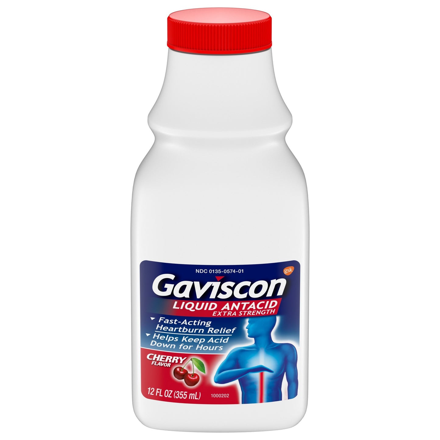 GAVISCON LIQUID EXTRA STRENGTH CHERRY 12 OZ