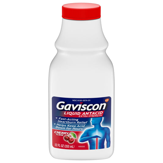 GAVISCON LIQUID EXTRA STRENGTH CHERRY 12 OZ