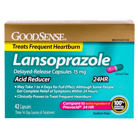 GS LANSOPRAZOLE CAP 24 HR 15 MG 42