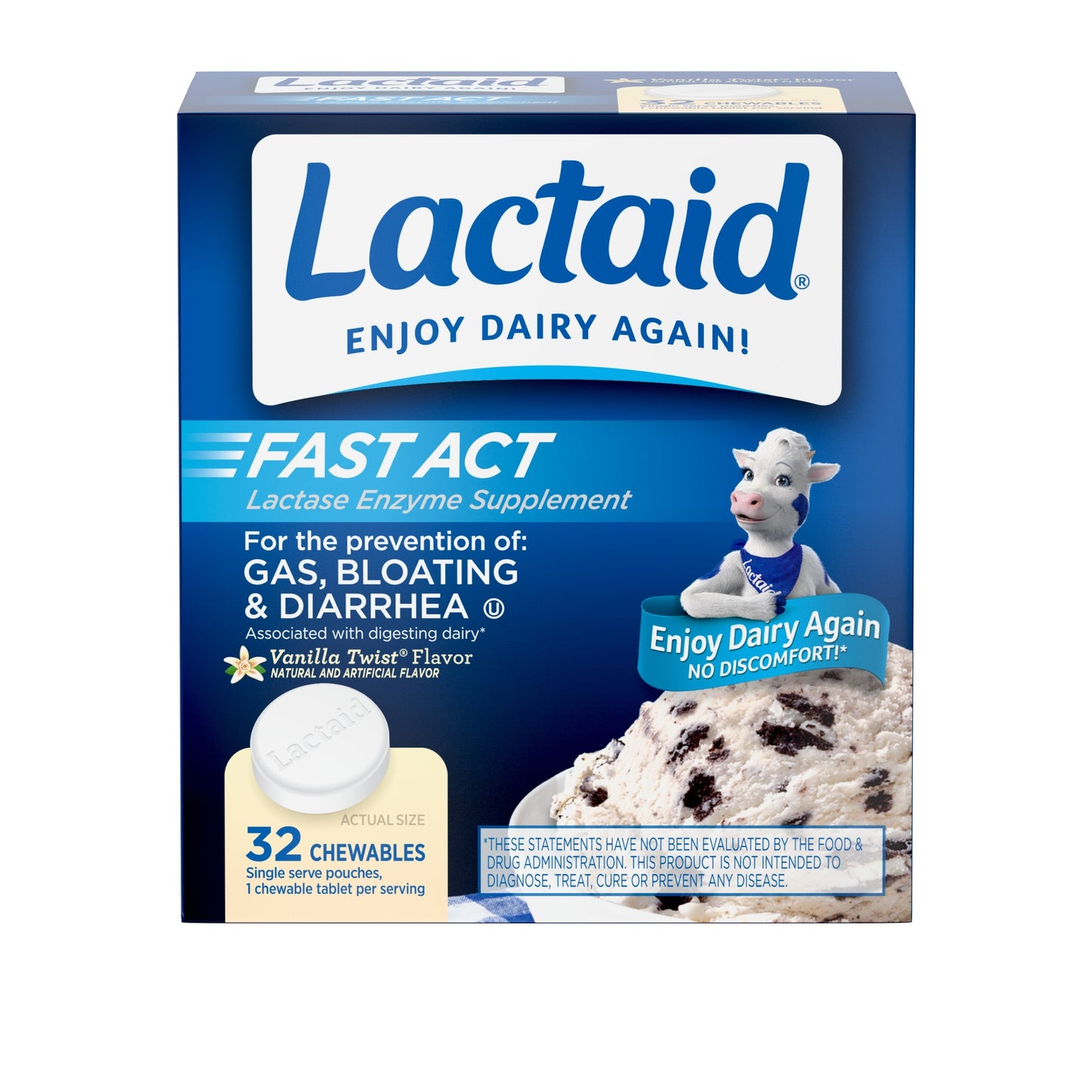 LACTAID CHEW TAB FAST ACT 32